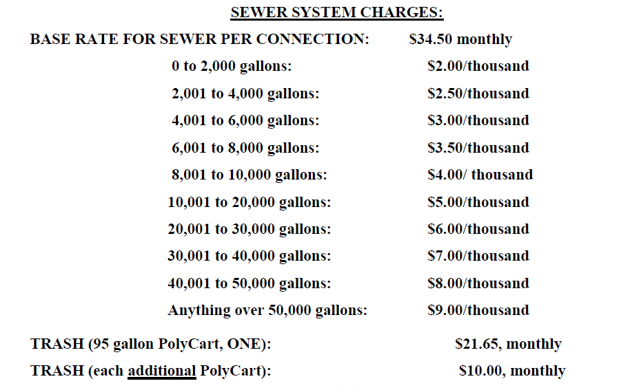 Sewer Rates